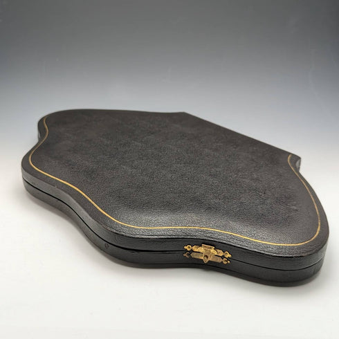 English antique silver plate teaspoon 12 sugar tongs set in case